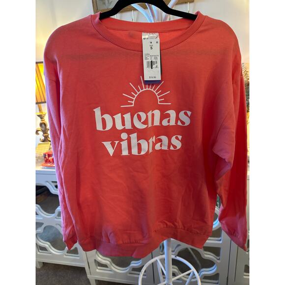 NWT! “Good Vibes” Crewneck Sweatshirt - Picture 1 of 3
